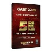Yediiklim Yayınları 2025 ÖABT Tarih Öğretmenliği Tamamı Çözümlü Eşsiz 5 Deneme