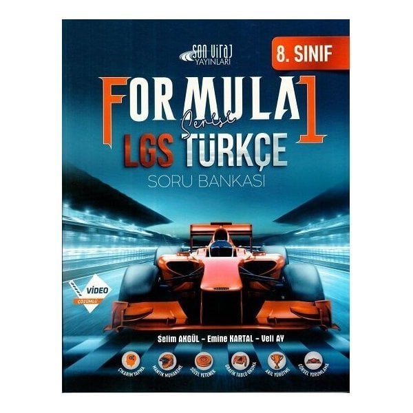 Son Viraj Yayınları 8. Sınıf LGS Türkçe Formula 1 Soru Bankası