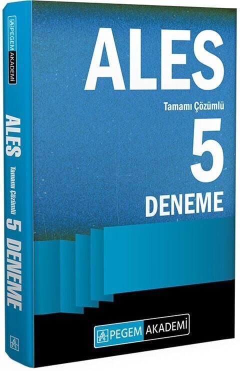 Pegem Yayınları 2024 ALES Tamamı Çözümlü 5 Deneme