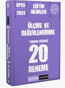 Pegem Yayınları 2024 KPSS Eğitim Bilimleri Ölçme ve Değerlendirme 20 Deneme