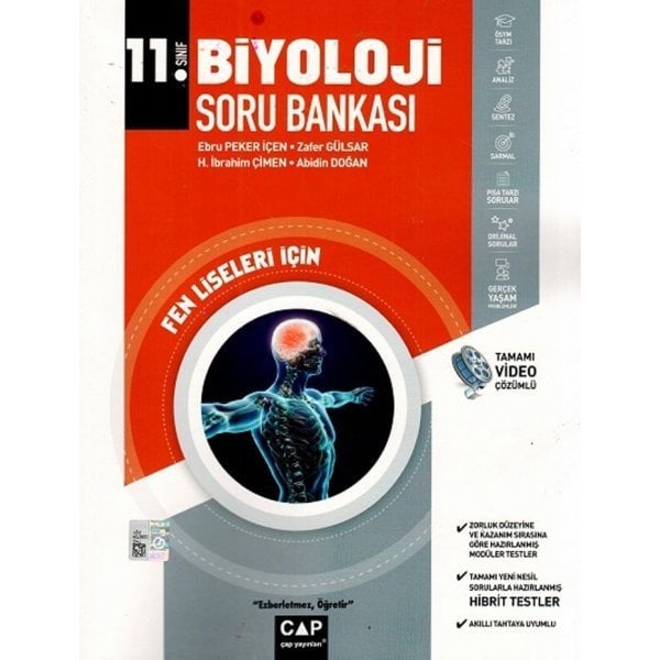 Çap Yayınları 11. Sınıf Biyoloji Fen Lisesi Soru Bankası