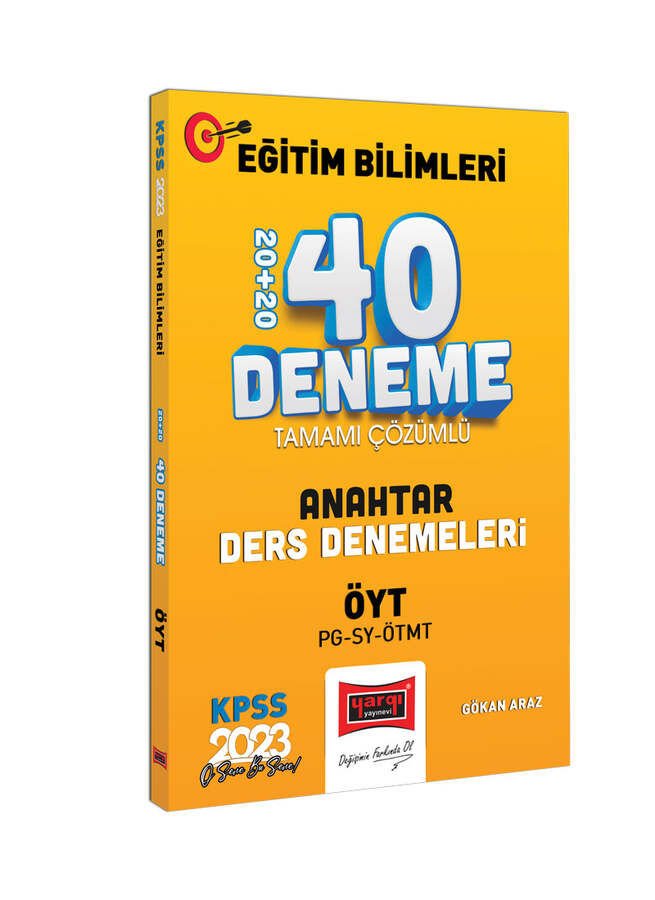 Yargı Yayınları 2023 KPSS Eğitim Bilimleri ÖYT ve Program Geliştirme - Sınıf Yönetimi - Materyal Geliştirme Anahtar Ders Denemeleri Tamamı Çözümlü 20+20 40 Deneme Sınavı
