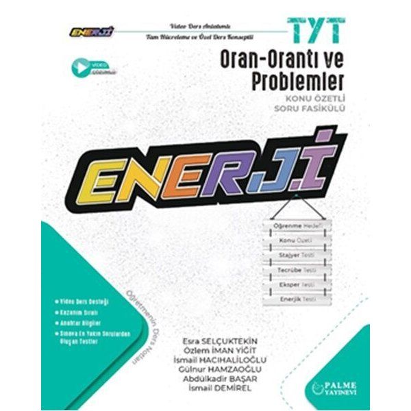 Palme Yayınları TYT Oran Orantı ve Problemler Enerji Konu Özetli Soru Fasikülü