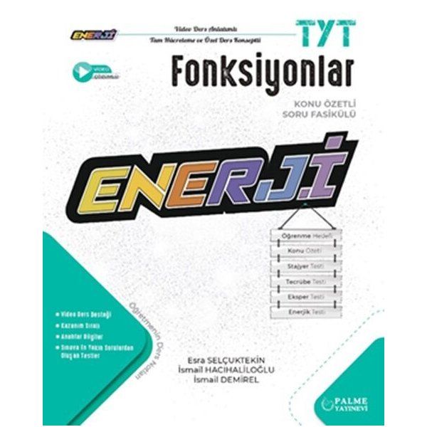 Palme Yayınları TYT Fonksiyonlar Enerji Konu Özetli Soru Fasikülü