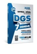 Yediiklim Yayınları 2025 DGS Sayısal-Sözel Yetenek Tamamı Çözümlü 7 Deneme