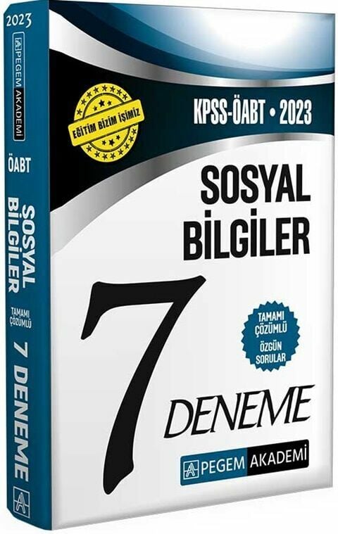 Pegem Yayınları 2023 KPSS ÖABT Sosyal Bilgiler Öğretmenliği 7 Deneme
