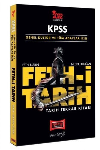 Yargı Yayınları 2022 KPSS Genel Kültür ve Tüm Adaylar İçin Fethi Tarih Tekrar Kitabı