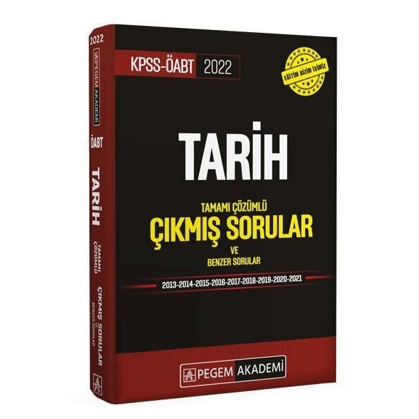 Pegem Yayınları 2022 KPSS ÖABT Tarih Çıkmış Sorular