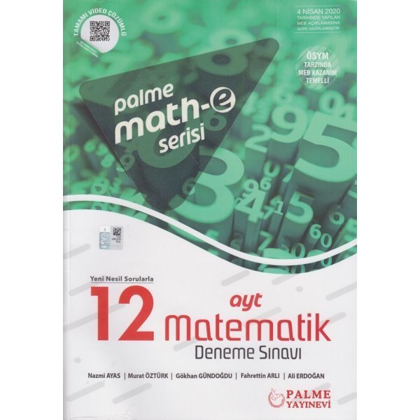 Palme Yayınları AYT Matematik 12 Deneme Sınavı Mathe Serisi