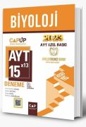 Çap Yayınları AYT Biyoloji 15 X 13 Up Deneme 2023 Özel Baskı