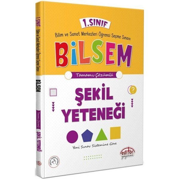 Editör Yayınları 1. Sınıf Bilsem Hazırlık Şekil Yeteneği