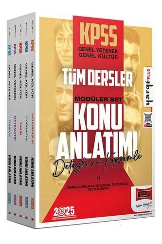 Yargı Yayınları 2025 KPSS Genel Kültür Genel Yetenek Tüm Dersler Konu Anlatımlı Modüler Set
