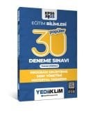 Yediiklim Yayınları 2025 KPSS Eğitim Bilimleri 30 Popüler Program Geliştirme- Sınıf Yönetimi- Materyal Tasarımı Tamamı Çözümlü Deneme