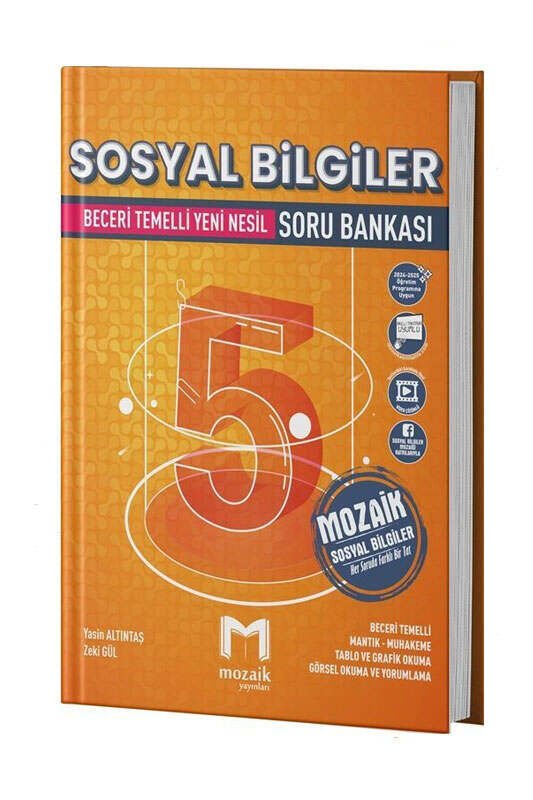 Mozaik Yayınları 2025 5.Sınıf Sosyal Bilgiler Soru Bankası