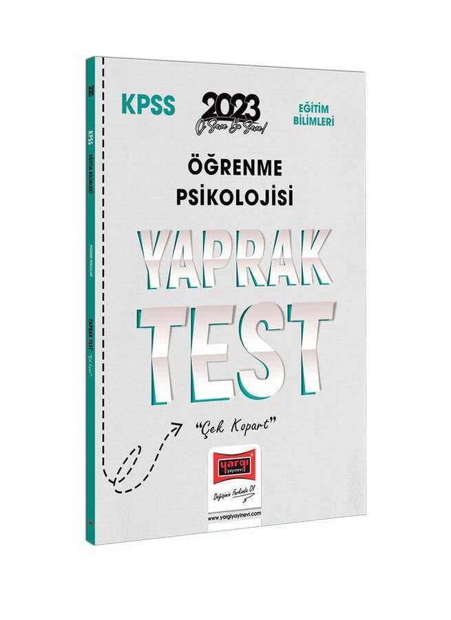 Yargı Yayınları 2023 KPSS Eğitim Bilimleri Öğrenme Psikolojisi Yaprak Test