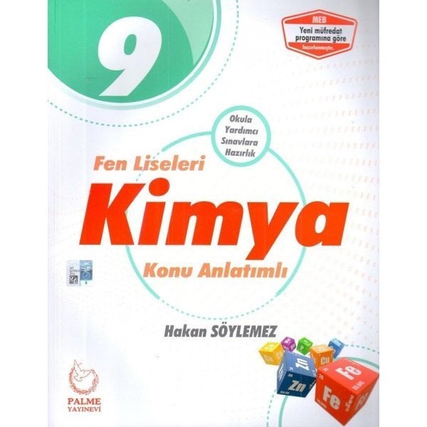 Palme Yayınları 9. Sınıf Fen Liseleri Kimya Konu Anlatımlı