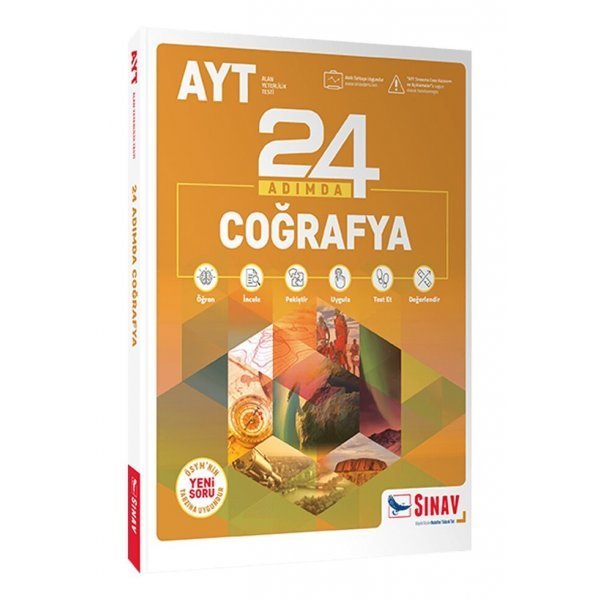 Sınav Yayınları AYT Coğrafya 24 Adımda Konu Anlatımlı Soru Bankası