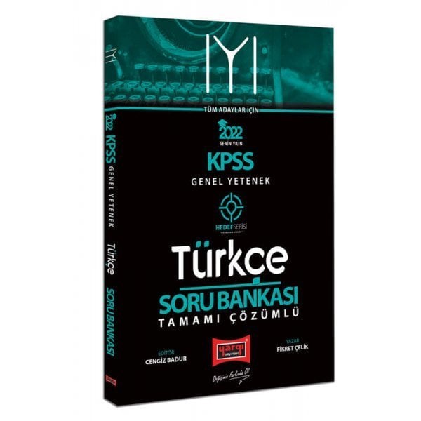 Yargı Yayınları 2022 KPSS Lisans Genel Yetenek Tüm Adaylar İçin Hedef Serisi IYI Tamamı Çözümlü Türkçe Soru Bankası
