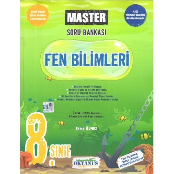 Okyanus Yayınları 8. Sınıf Fen Bilimleri Master Soru Bankası