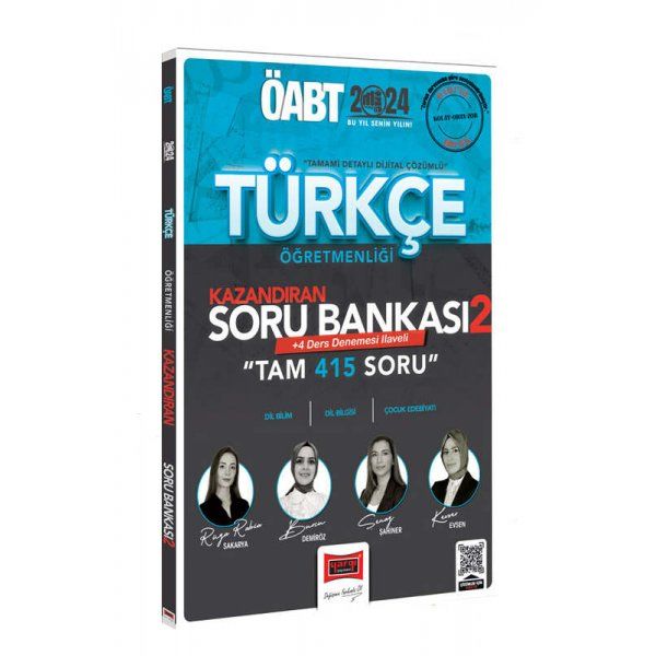 Yargı Yayınları 2024 ÖABT Türkçe Öğretmenliği Kazandıran Soru Bankası 2