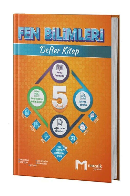 Mozaik Yayınları 2025 5.Sınıf Fen Bilimleri Defter Kitap