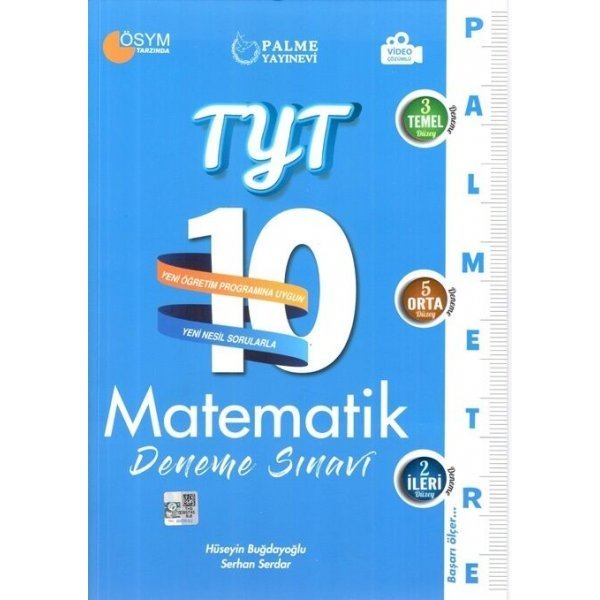 Palme Yayınları TYT Matematik Palmetre 10 Deneme Video Çözümlü