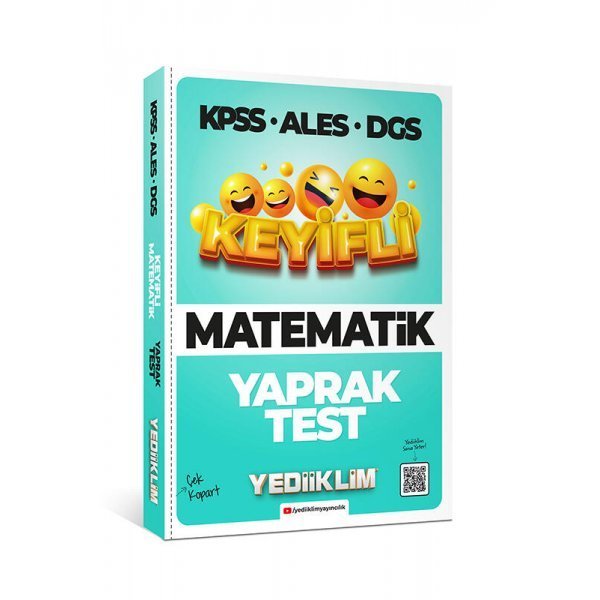 Yediiklim Yayınları KPSS ALES DGS Keyifli Matematik Tamamı Çözümlü Çek Kopart Yaprak Test