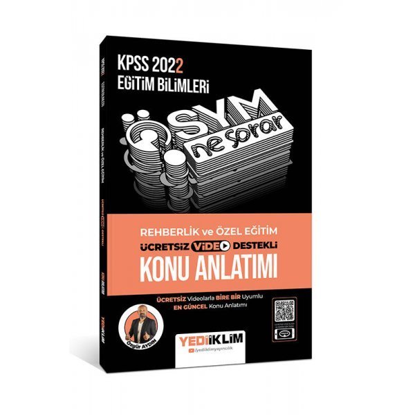 Yediiklim Yayınları 2022 KPSS Eğitim Bilimleri ÖSYM Ne Sorar Rehberlik ve Özel Eğitim Video Destekli Konu Anlatımı